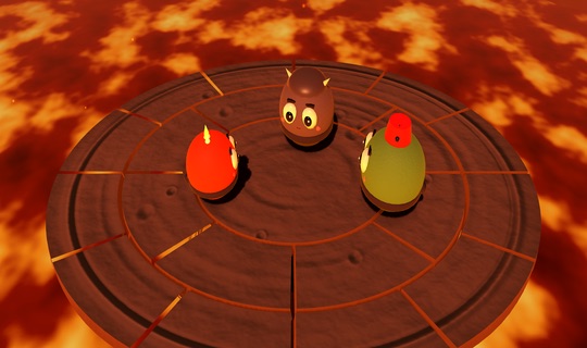 Volcano – Lava below, bombs from above