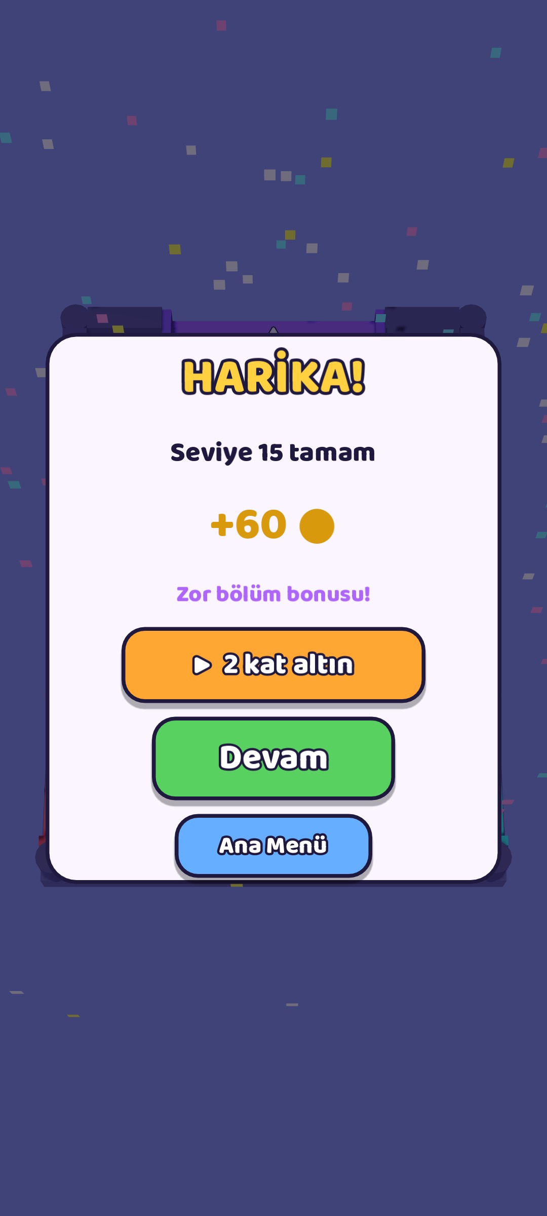 Tahta temizlendi: bölüm kazanıldı
