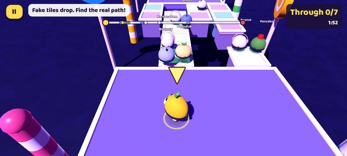Blobs crossing the Ghost Tiles